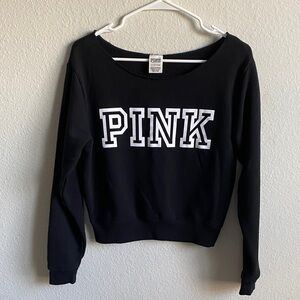 PINK Victoria's Secret Black Sweatshirt (NWT)